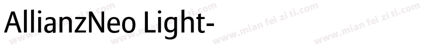 AllianzNeo Light字体转换